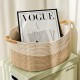 Nordic-style simple cotton rope storage basket, children's toy storage basket, household woven storage bin, sundry storage bin