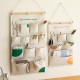 Multifunctional cotton and linen dormitory bedside storage bag, bedroom, and living room door storage bag.