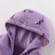 Girls' autumn and winter jackets, new European and American style, casual hooded cardigans for small and medium-sized children. terry cotton stylish little girls' tops.