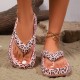 Summer casual sandals, heart print, couple's style, dual-use EVA slippers for home and out.