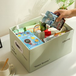 Waterproof cotton drawer-style underwear and sundry storage box, foldable clothes, socks, and data cable desktop storage box