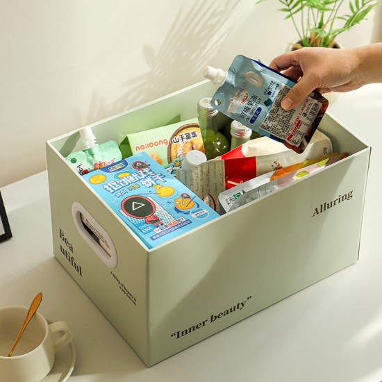 Waterproof cotton drawer-style underwear and sundry storage box, foldable clothes, socks, and data cable desktop storage box