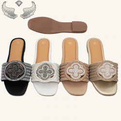 Cape Verde high-quality ladies' slippers: fashionable straw-strap women's slippers