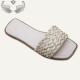 Wholesale women's fashion slippers, women's summer outdoor craft shoes, flat shoes.