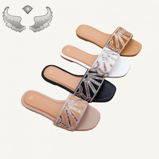 ANGEL SHOES Ladies' Slippers: New Style, Fashionable, Versatile, Casual, Thick-Sole Women's Slippers