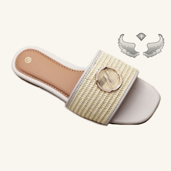 Surinamese cross-border women's craft shoes: fashionable, versatile, and durable slippers. Wholesale ladies slippers.