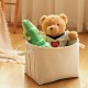 Cylinder household storage basket for clothes and sundries, large-capacity waterproof and moisture-proof, portable plush toy storage basket