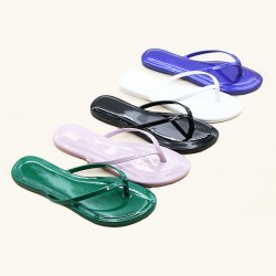 Wholesale ladies' slippers, Guyana wholesale, candy-colored non-slip fashionable beach flip-flops.