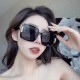 Korean fashion sunglasses, elegant gold wire frames, light brown lenses, new hot girl preppy style UV-blocking sunglasses for women.