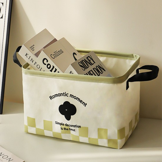 Waterproof fabric household multifunctional storage basket, sundries storage box, large-capacity desktop storage box, clothing moisture-proof basket