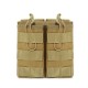 Tactical two-connection bag MOLLE vest accessory bag military enthusiast M4 magazine bag (RANDOM COLOR)