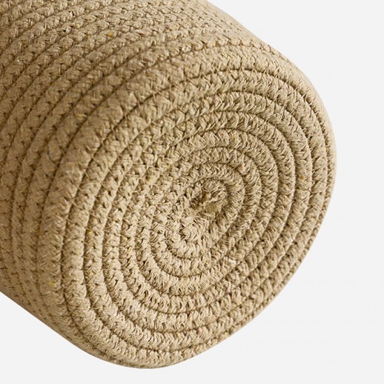 Cross-border Nordic cotton woven basket, desktop cosmetic storage bin, entryway miscellaneous key wall-mounted storage basket