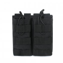 Tactical two-connection bag MOLLE vest accessory bag military enthusiast M4 magazine bag (RANDOM COLOR)