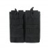Tactical two-connection bag MOLLE vest accessory bag military enthusiast M4 magazine bag (RANDOM COLOR)