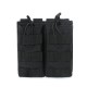 Tactical two-connection bag MOLLE vest accessory bag military enthusiast M4 magazine bag (RANDOM COLOR)