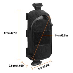 Outdoor waist bag multi-purpose Molle tool bag EDC miscellaneous storage bag leisure sports accessory pouch (RANDOM COLOR)