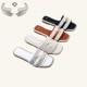 Chaozhou factory wholesale, new, soft, and comfortable women's flat slippers with sparkling rhinestones.
