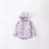 Girls' autumn/winter new styles, stylish European and American children's casual hooded zippered cardigan, stylish little girl's top