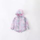 Girls' autumn/winter new styles, stylish European and American children's casual hooded zippered cardigan, stylish little girl's top