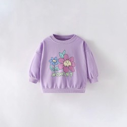 European and American style children's clothing for girls, summer styles, small and medium-sized children's T-shirts, round neck prints, cartoon short-sleeved baby tops