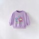European and American style children's clothing for girls, summer styles, small and medium-sized children's T-shirts, round neck prints, cartoon short-sleeved baby tops
