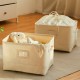 Pure Time Thickened Waterproof Kraft Paper Lunch Box Bag for Kids, Picnic Bag, Tote Bag, Student or Office Lunch Bag