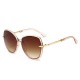 New Fashion Sunglasses, Women's High-End Metal Versatile INS Sunglasses, European and American Cross-Border Polygonal Sunglasses