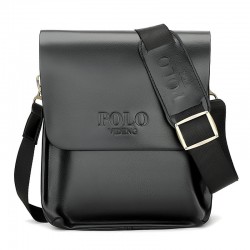 Outdoor sports single shoulder men's bag, new trendy leather film large capacity crossbody bag, casual travel convenient crossbody bag