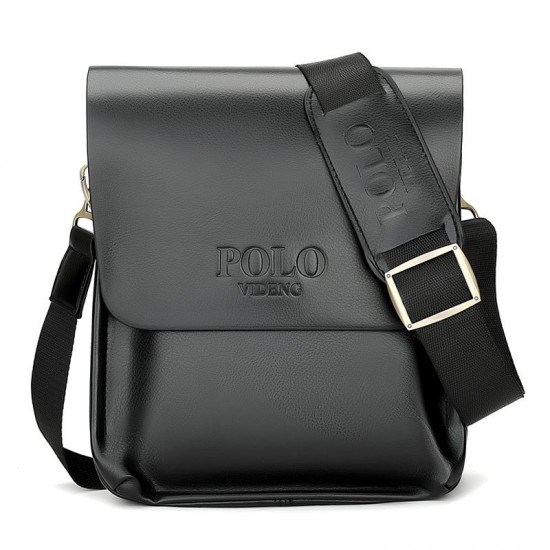 Outdoor sports single shoulder men's bag, new trendy leather film large capacity crossbody bag, casual travel convenient crossbody bag