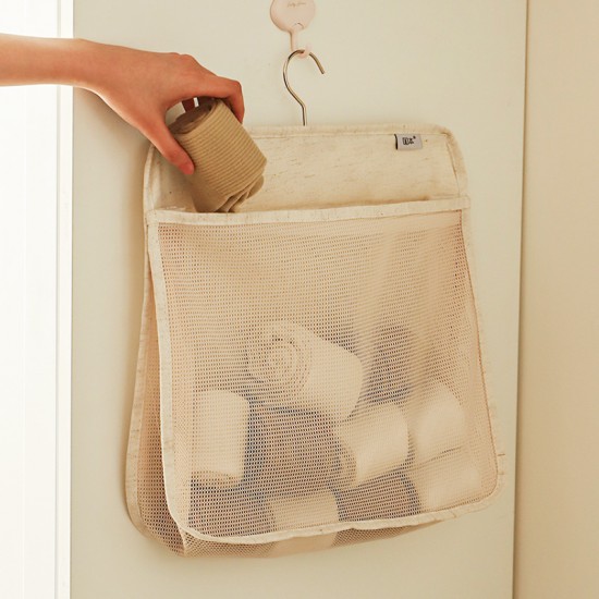 Japanese-Style Thickened Canvas Children's Storage Hanging Bag, Large Capacity, Wall-Mounted, Sundry Jewelry Storage Bag