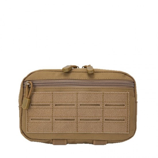 Huo Yue outdoor 6-hole containment sticker, EDC multi-functional bulk tools magic tape, MOLLE tool bag (RANDOM COLOR)