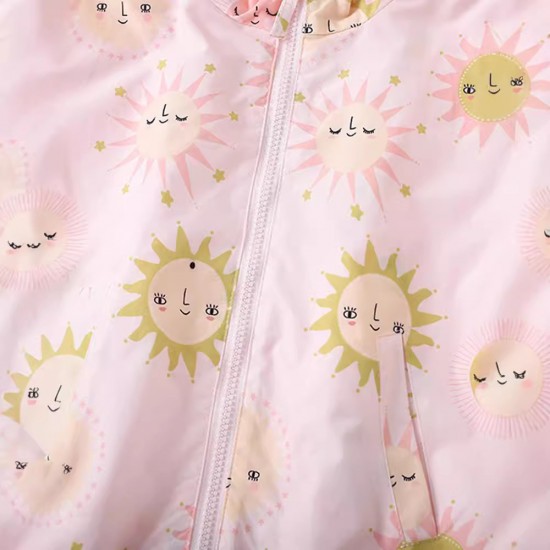 24 spring/autumn new styles, European and American children's clothing, infant and toddler cartoon round-neck, all-over print sweatshirt, two-piece casual pants set