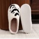 New Halloween bat-style cotton slippers for men and women, wholesale winter cotton slippers for couples.