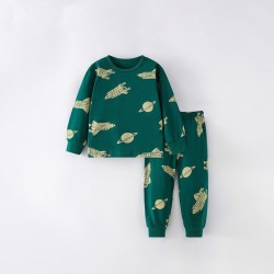 Boys' autumn new European and American style pajama sets, casual long-sleeved pants for small and medium-sized children, children's loungewear