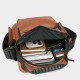 Men's bag, multi-functional bag, PU crossbody bag, business commuting bag, convenient handbag, wallet, new casual men's bag