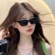 European and American rimless slimming, high-end sunglasses, cross-border new retro influencer sunglasses, millennial hot girl sunglasses.