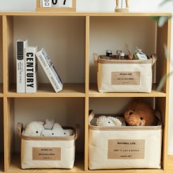 Sofa armrest hanging bag, Nordic home canvas multifunctional storage bag for remote controls and sundries