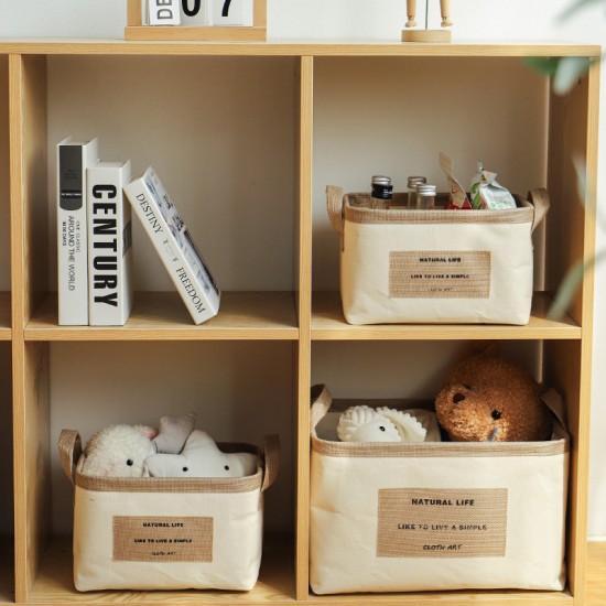 Sofa armrest hanging bag, Nordic home canvas multifunctional storage bag for remote controls and sundries