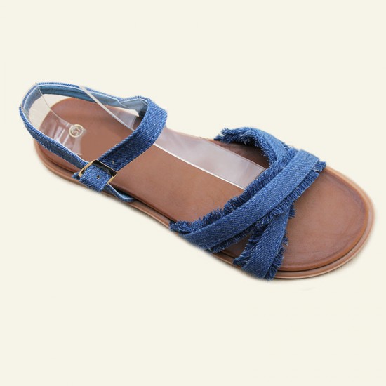 Chaozhou factory-in-stock women's sandals, new cross-strap, non-slip beach shoes, craft shoes, ladies sandals.