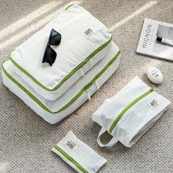 Clothes and shoes travel storage bag set, waterproof cosmetic bag, suitcase clothing divider, underwear storage bag