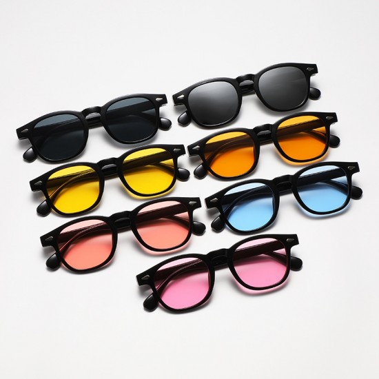 New cross-border fashionable cat-eye sunglasses for women, versatile and stylish sunscreen sunglasses, T-shaped retro large-frame sunglasses.