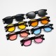 New cross-border fashionable cat-eye sunglasses for women, versatile and stylish sunscreen sunglasses, T-shaped retro large-frame sunglasses.