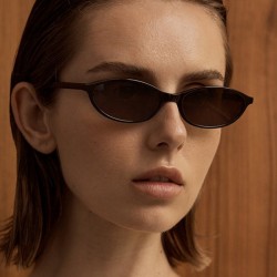 Cross-Border Fashion Small Oval-Frame Sunglasses, Women's Individual Trendy Sunglasses, New Style, European Beautiful Instagram street style sunglasses