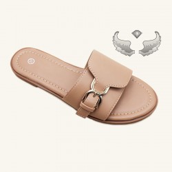 Factory hot-selling slippers, stylish flat-soled, durable outdoor slippers.
