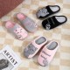 Cross-border women's cotton slippers with a cartoon lucky cat, cute Korean cat design, warm and casual indoor slippers