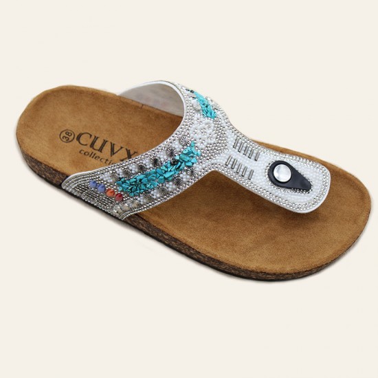 Wholesale women's slippers, cross-border trade, fashionable diamond-surface flip-flops, Birkenstocks.