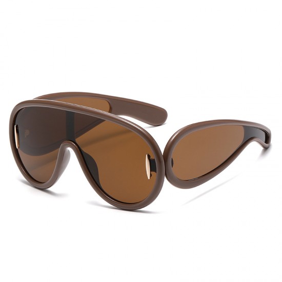 New trendy rice-studded personalized sun protection sunglasses, fashionable, street style, gradient sunglasses, European and American simple square glasses