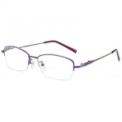 New style metal memory titanium alloy reading glasses with blue light protection, half-frame HD reading glasses, eye protection.