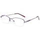 New style metal memory titanium alloy reading glasses with blue light protection, half-frame HD reading glasses, eye protection.