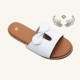 Cross-border direct sales Cape Verdean craft shoes, fashionable flat-soled flip-flops, wholesale. Slippers